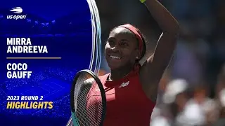 Mirra Andreeva vs. Coco Gauff Highlights | 2023 US Open Round 2