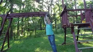Rebuilding a Wooden Swing Set Part 7: Final Assembly