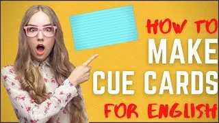 How To Make Cue Cards For English
