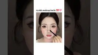 Korean makeup hacks 🎀🩷 #makeup #tutorial #beauty  #viral