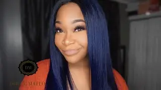 NAVY BLUE HAIR COLOR IN MINUTES!! | EASY WATER COLOR METHOD USING ADORE ROYAL NAVY | Dolce Mateo