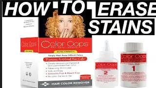 HOW TO FIX STAINED LACE USING COLOR OOPS.