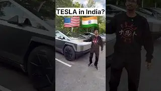 India Waale Dekh Lo! 😱 Tesla Cybertruck in America? 😳🇮🇳🇺🇸 #shorts #indianinusa #desiinusa