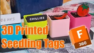 3 Easy 3D Printed Seedling Tags