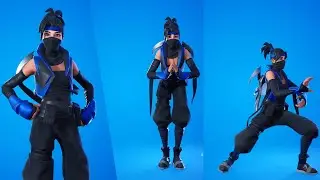 Indigo Kuno Skin Showcase popular Emotes & Dances - Try Hard Skin | Indigo Kuno skin combos