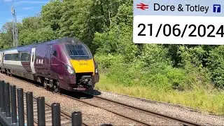 Trains at Dore & Totley Station 21/06/2024