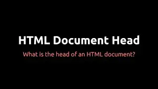 HTML - Document Head