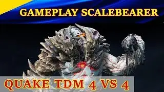 Gameplay Scalebearer. &laquo;ГАЛАКТИЧЕСКИЙ ПОЛКОВОДЕЦ&raquo; Quake Champions. TDM 4 vs 4. Карта The Molten Falls