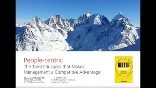 Principles of Better Management: People-Centric