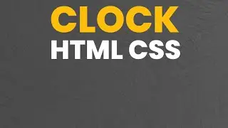 Animated Clock HTML CSS | M.A Developer 