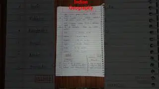 Indian Geography  Notes ll According Area #Notes #Geography#India #Social  Studies