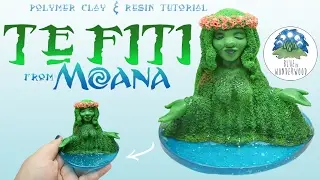 TE FITI from Moana - Disney Inspired - Earth Goddess - Polymer Clay & Resin Tutorial