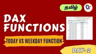 Dax Functions: Today Vs. Weekday - What's The Difference? #gokultech