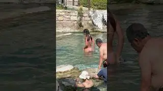 ☀️Cleopatra Pool Pamukkale Turkey -Hot Holiday🔥 #summer #pamukkale #cleopatra