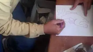 Watch Lucky draw a Bass