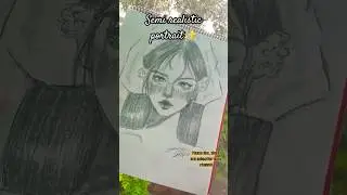 semi realism ✨#music #song #pop #portrait #drawing #easy #art #sketch #tutorial #livemusic #artist