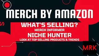 MERCH BY AMAZON - NICHE HUNTER by Merch Informer Let's Look At The Best Selling Products & Designs!