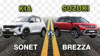 Kia Sonet vs Maruti Suzuki Brezza Comparison 