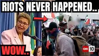 Karen Bass Had The AUDACITY To Say There Was NO RIOTS in LA. CNN Footages Proves Her Wrong!