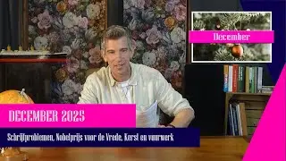 HistoShot December 2025 | Jongeren en schrijven, Nobelprijs voor de Vrede, Kerst en... Vuurwerk