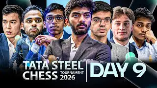 Tata Steel Chess Masters 2026 | Day 9 | Gukesh vs Bluebaum, Arjun vs Hans, Pragg vs Aravindh