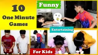 10 Indoor games for Kids | One Minute Games | Minute to win games for kids | Kids Party Games (2022)
