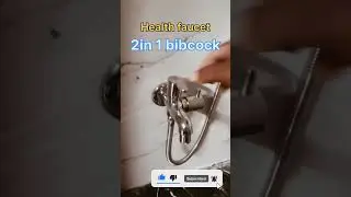 How to installation || 2in 1 bibcock health faucet.