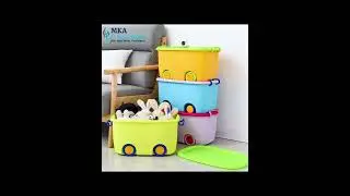 Aqua Wheel Toy Storage Container Box