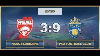 AFL. France. Ligue 1. Tour 20. Nancy-Lorraine - Pau Football Club