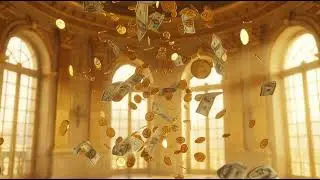 1 Hour Binaural Music Gold Coins & Money Rain | Deep Relaxation & Subconscious programming 528Hz