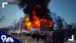 RAW: Smoke, flames from massive construction fire seen for miles in Denver