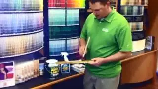 How to Prep Stained Cabinets to be Painted.wmv