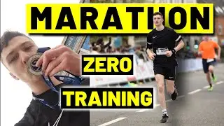 RUNNING A MARATHON WITH NO TRAINING (GONE WRONG) - How To Run A Marathon - My Marathon Experience