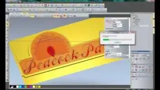 ArtCAM 2012 - Creating Peacock Park 3D & Vbit Signage