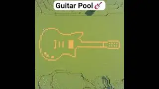 Minecraft Guitar Swimming Pool 🎸 Build No Music #minecraft