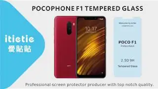 POCO F1 Tempered Glass Perfect Match/Best Screen Protector for POCOPHONE F1
