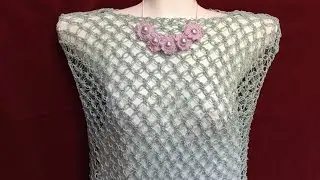 Crochet Blouse  | Solomon's Knot Stitch