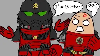 Flesh Tearers Chapter Master Gabriel Seth teach a Primaris marine a lesson (40k meme)