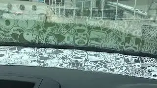 Sticker bomb Part 1 - sticker bombing the dash of the prodigal Polo
