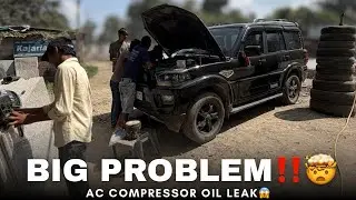 AC Compressor Suddenly Leaked &ndash; Shocking Experience!😱 / SCORPIO mei hua blast💥 ￼?