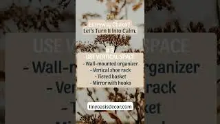 Entryway Reset Tip #3 &mdash; Tiny Oasis Decor