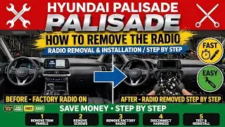 Hyundai Palisade How to remove the radio step by step