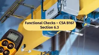 Functional Checks &ndash; CSA B167 Section 6.3 (Video 13)