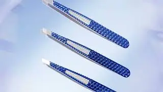 Tweezerman 45th Anniversary Sapphire Swarovski Crystal Tweezer