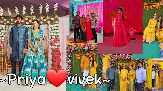 Priya❤️Vivek| #wedding#vlog#sanji#dandiya#garba#sister#haldi#family| @marvelousmahek