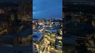 Downtown evening flybys #canada #manitoba #drone #winnipeg