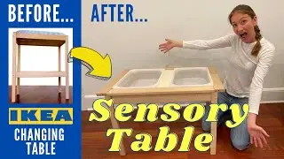 DIY SENSORY TABLE | IKEA FLISAT HACK | CHANGING TABLE HACK