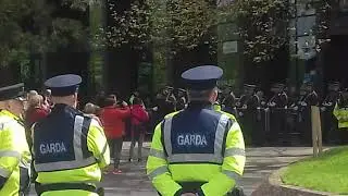 National Famine Commemoration. Leaving of the Gaurd of Honour.