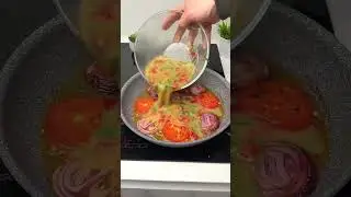 📹 How to Cook Eggs with Tomatoes and Cheese for Breakfast  #delicious