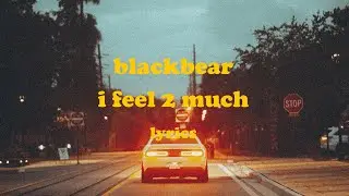 i feel 2 much - blackbear (Lyrics)